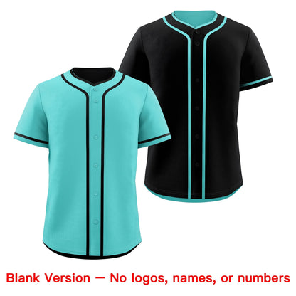Custom Black White Reversible Baseball Jersey Classic Style For Youth Team Design Service