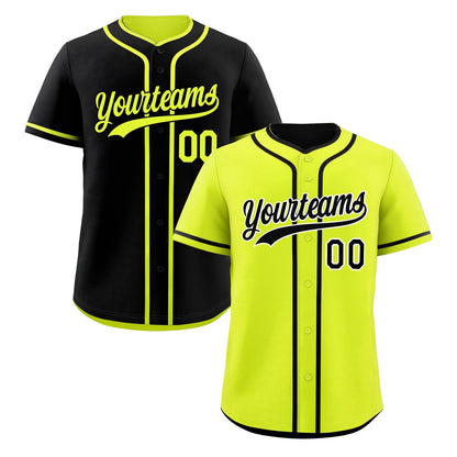 Custom Black Reversible Baseball Jersey Classic Style Add Team Name & Player Number Moisture-Wicking