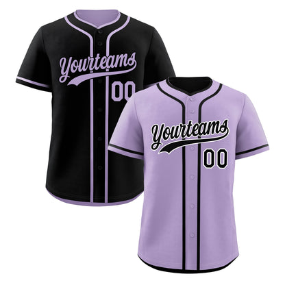 Custom Black Reversible Baseball Jersey Classic Style For Youth Team Design Service