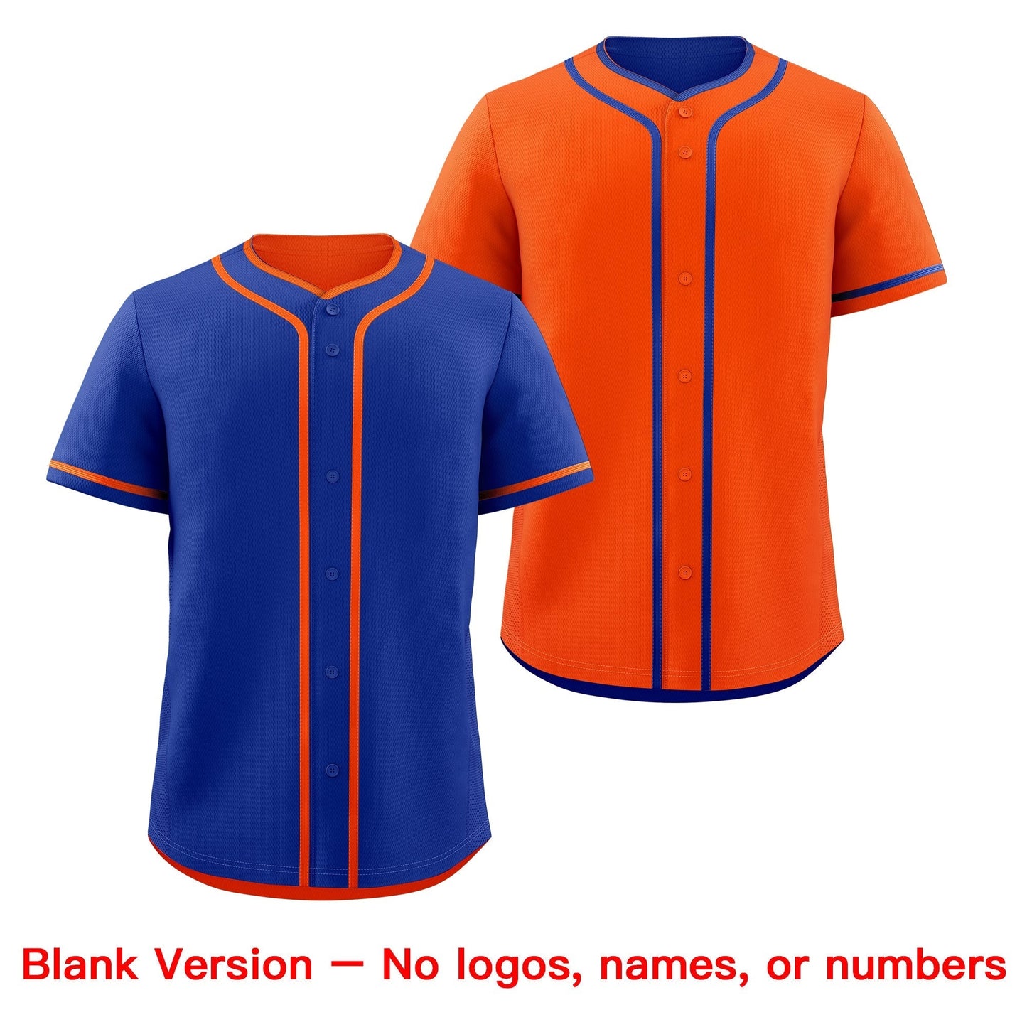 Custom Orange White Reversible Baseball Jersey Classic Style For Youth Team Design Service