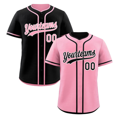 Custom Black White Reversible Baseball Jersey Classic Style For Youth Team Design Service