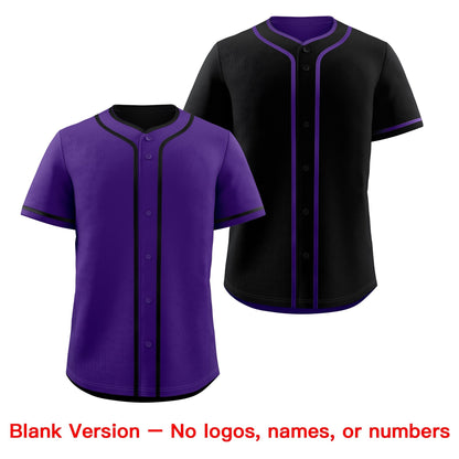 Custom Black White Reversible Baseball Jersey Classic Style For Youth Team Design Service