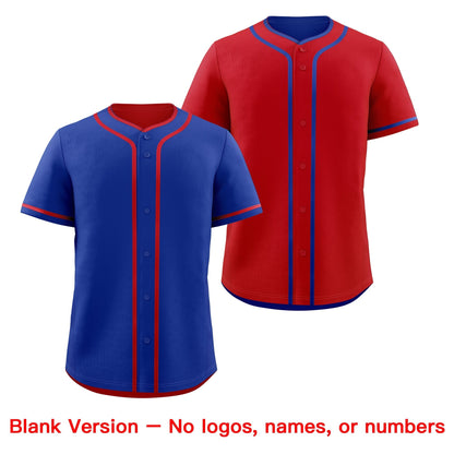 Custom Red White Reversible Baseball Jersey Classic Style Add Team Name & Player Number Moisture-Wicking