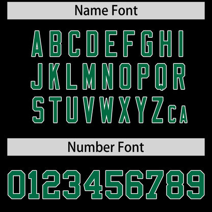 Custom Kelly Green Black Reversible Baseball Jersey Classic Style For Youth Team Design Service