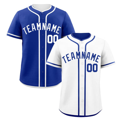 Custom Royal Blue Reversible Baseball Jersey Classic Style Add Team Name & Player Number Moisture-Wicking