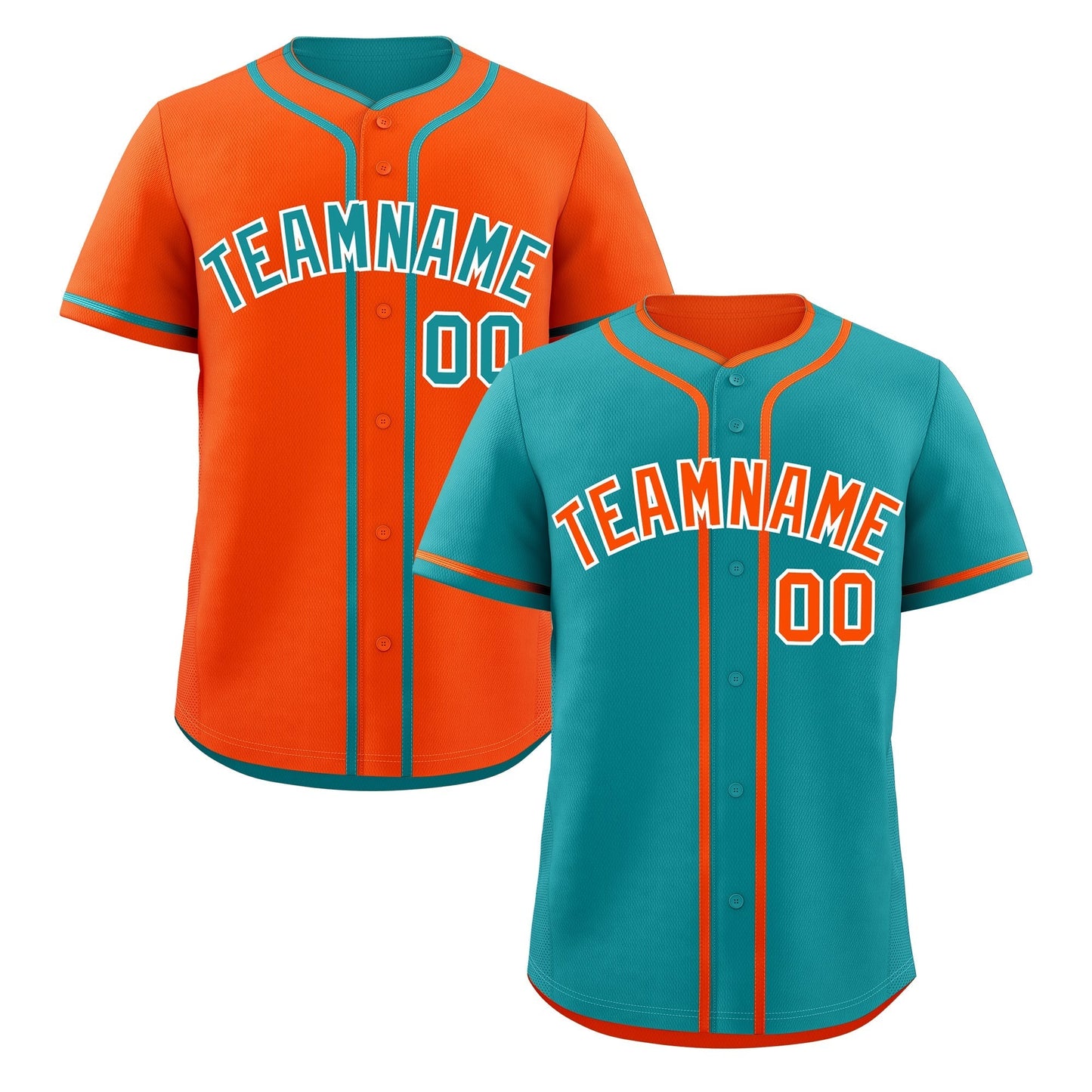 Custom Orange White Reversible Baseball Jersey Classic Style Add Team Name & Player Number Moisture-Wicking