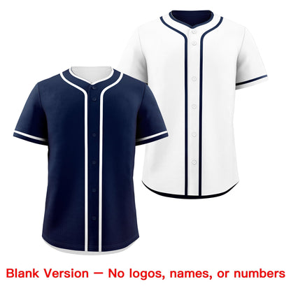 Custom White Reversible Baseball Jersey Classic Style For Youth Team Design Service