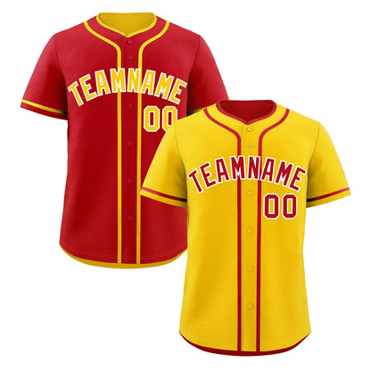 Custom Red White Reversible Baseball Jersey Classic Style For Youth Team Design Service