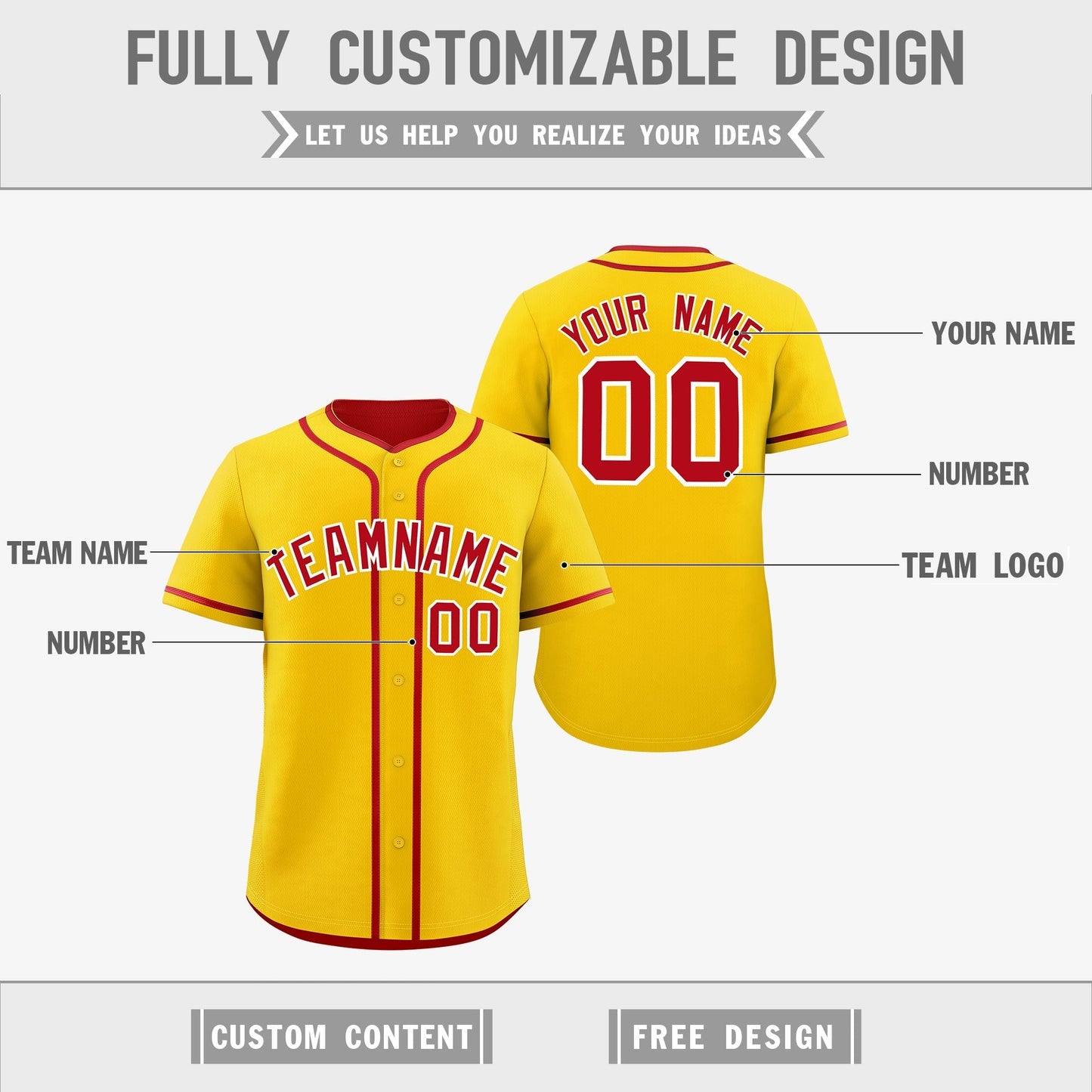 Custom Red White Reversible Baseball Jersey Classic Style For Youth Team Design Service