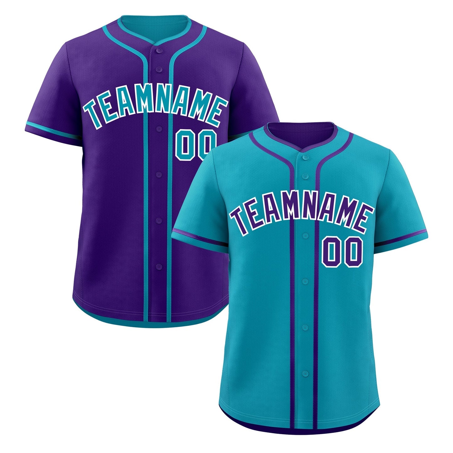 Custom Purple White Reversible Baseball Jersey Classic Style For Youth Team Design Service