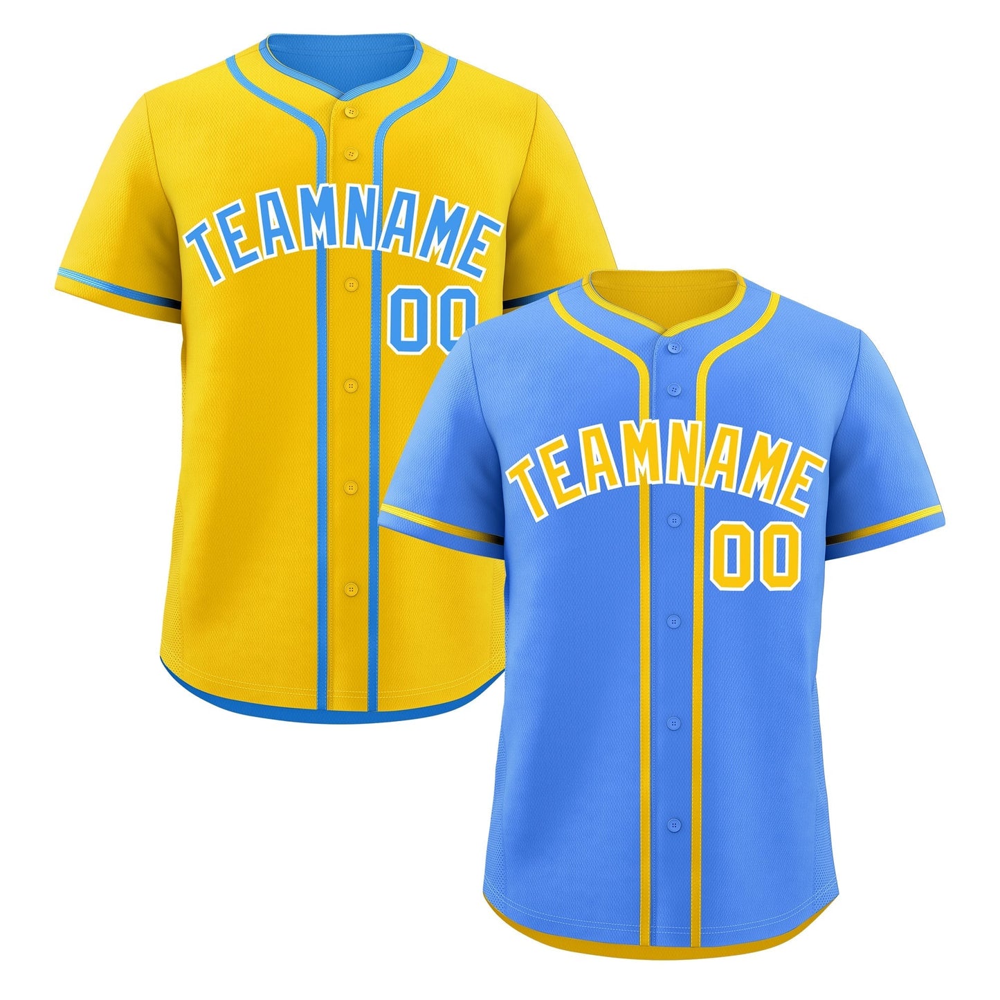 Custom Gold White Reversible Baseball Jersey Classic Style For Youth Team Design Service