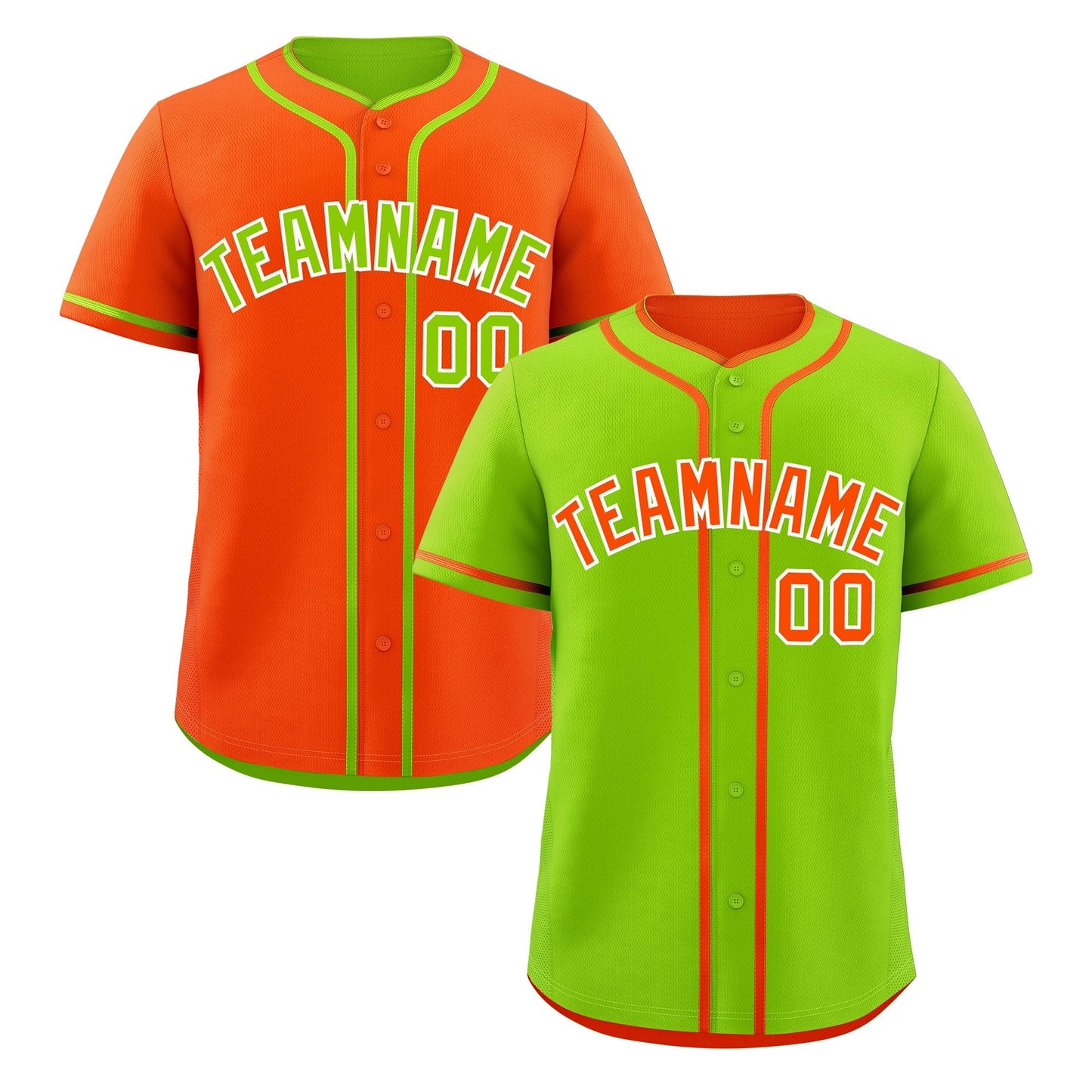 Custom Orange White Reversible Baseball Jersey Classic Style Add Team Name & Player Number Moisture-Wicking