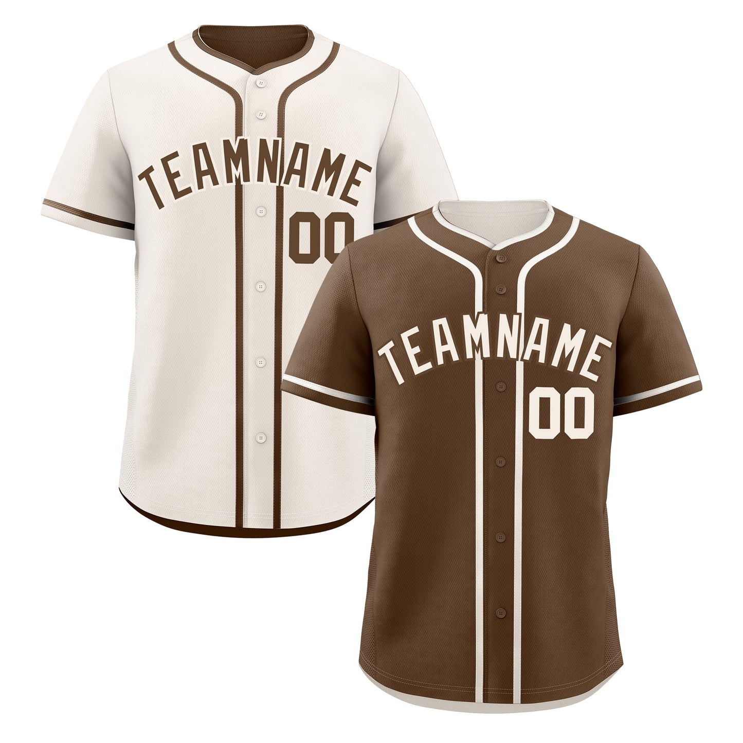 Custom Cream Reversible Baseball Jersey Classic Style For Youth Team Design Service