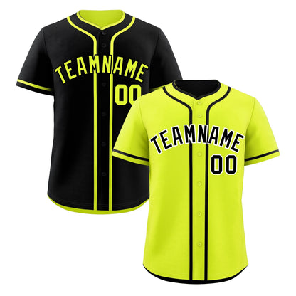 Custom Black Reversible Baseball Jersey Classic Style Add Team Name & Player Number Moisture-Wicking