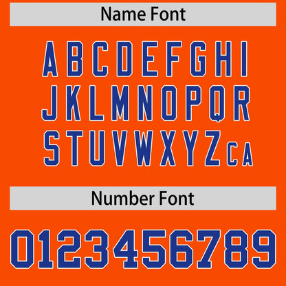 Custom Orange White Reversible Baseball Jersey Classic Style For Youth Team Design Service