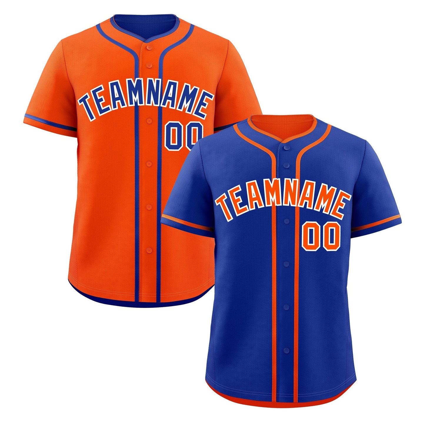 Custom Orange White Reversible Baseball Jersey Classic Style For Youth Team Design Service