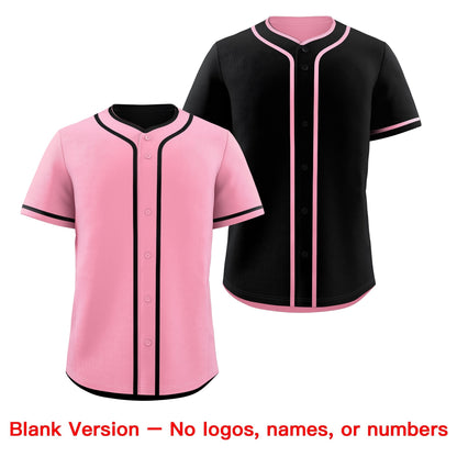 Custom Black White Reversible Baseball Jersey Classic Style For Youth Team Design Service