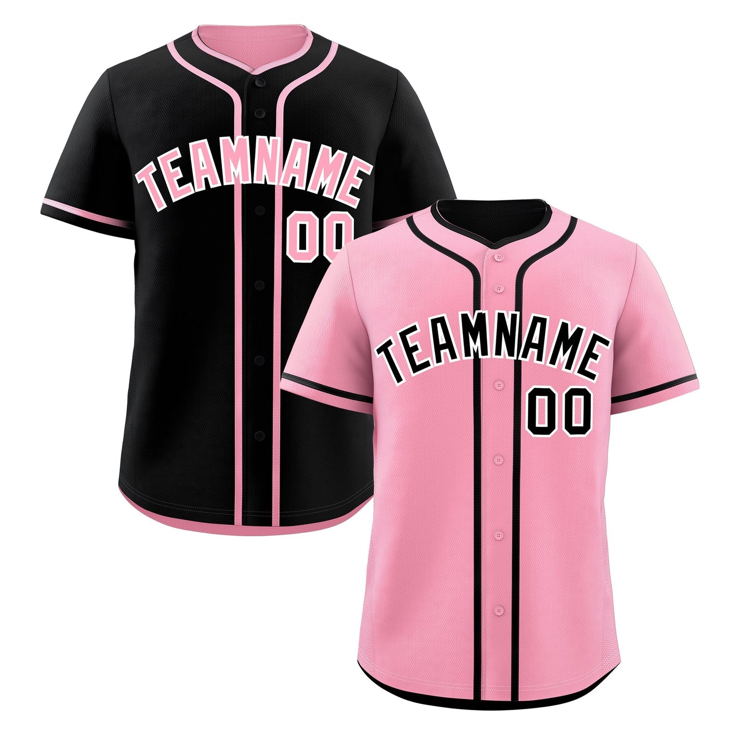 Custom Black White Reversible Baseball Jersey Classic Style For Youth Team Design Service