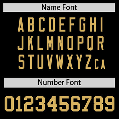 Custom Old Gold Black Reversible Baseball Jersey Classic Style Add Team Name & Player Number Moisture-Wicking