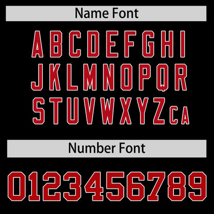Custom Red Black Reversible Baseball Jersey Classic Style Add Team Name & Player Number Moisture-Wicking