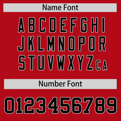 Custom Red Black Reversible Baseball Jersey Classic Style Add Team Name & Player Number Moisture-Wicking