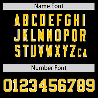 Custom Gold Black Reversible Baseball Jersey Classic Style For Youth Team Design Service