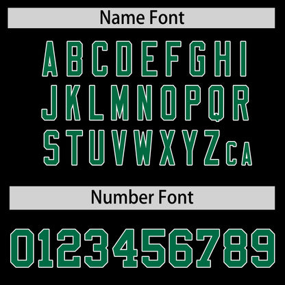 Custom Kelly Green Black Reversible Baseball Jersey Classic Style For Youth Team Design Service
