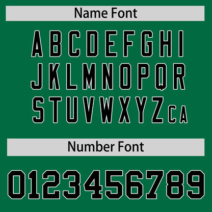 Custom Kelly Green Black Reversible Baseball Jersey Classic Style For Youth Team Design Service