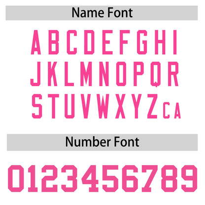 Custom Pink White Reversible Baseball Jersey Classic Style Add Team Name & Player Number Moisture-Wicking