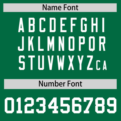Custom Kelly Green White Reversible Baseball Jersey Classic Style For Youth Team Design Service