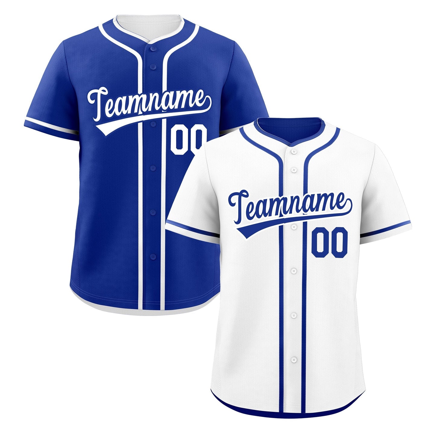 Custom Royal Blue Reversible Baseball Jersey Classic Style Add Team Name & Player Number Moisture-Wicking