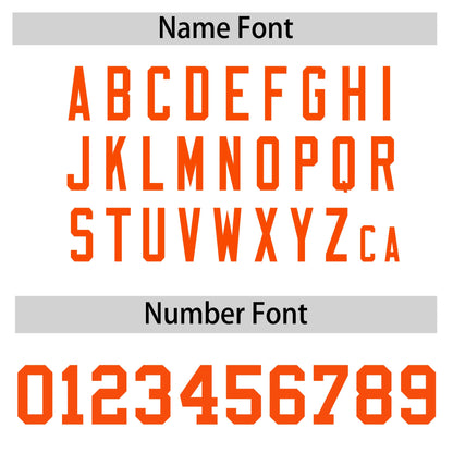 Custom Orange Reversible Baseball Jersey Classic Style For Youth Team Design Service