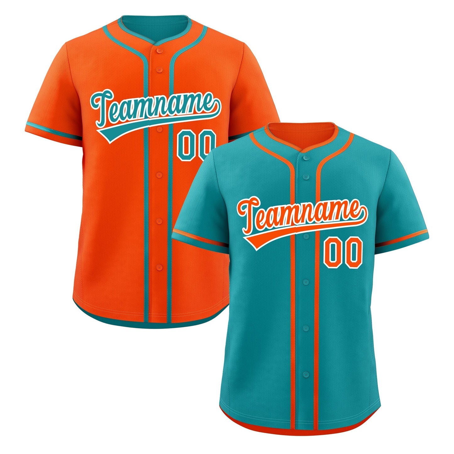 Custom Orange White Reversible Baseball Jersey Classic Style Add Team Name & Player Number Moisture-Wicking