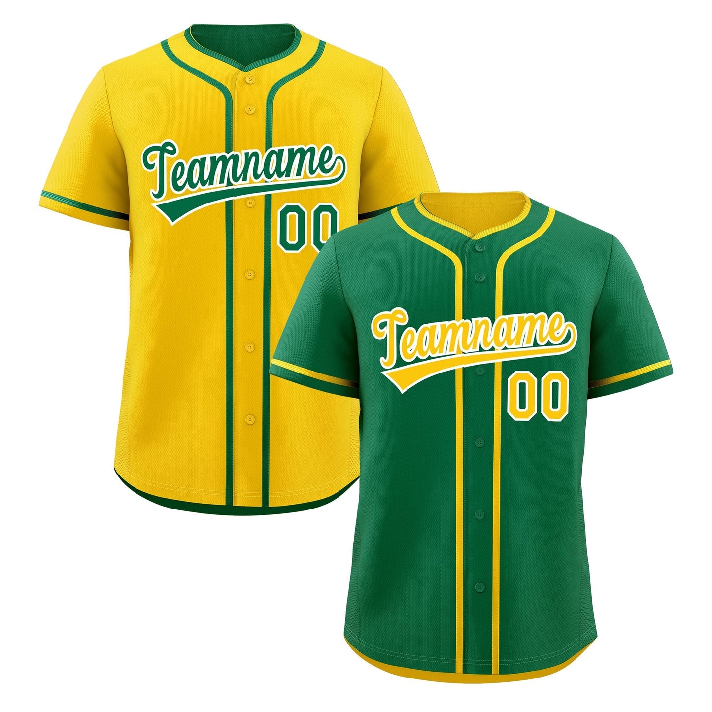 Custom Gold White Reversible Baseball Jersey Classic Style For Youth Team Design Service