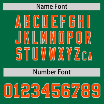 Custom Kelly Green White Reversible Baseball Jersey Classic Style Add Team Name & Player Number Moisture-Wicking
