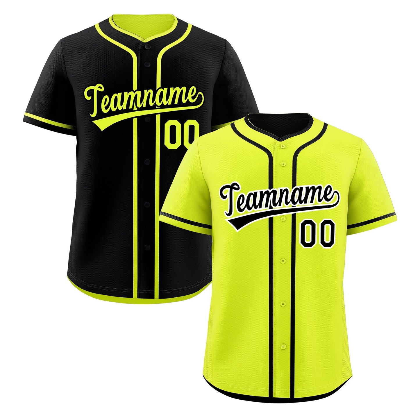 Custom Black Reversible Baseball Jersey Classic Style Add Team Name & Player Number Moisture-Wicking
