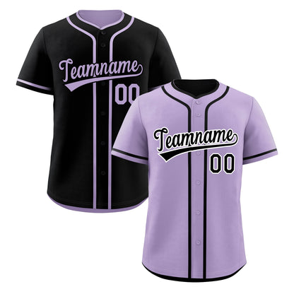Custom Black Reversible Baseball Jersey Classic Style For Youth Team Design Service