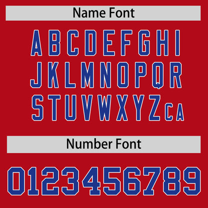 Custom Red White Reversible Baseball Jersey Classic Style Add Team Name & Player Number Moisture-Wicking
