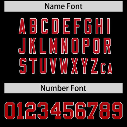 Custom Red Black Reversible Baseball Jersey Classic Style Add Team Name & Player Number Moisture-Wicking