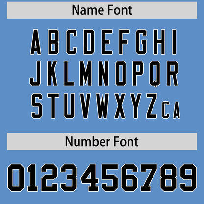 Custom Light Blue Black Reversible Baseball Jersey Classic Style Add Team Name & Player Number Moisture-Wicking