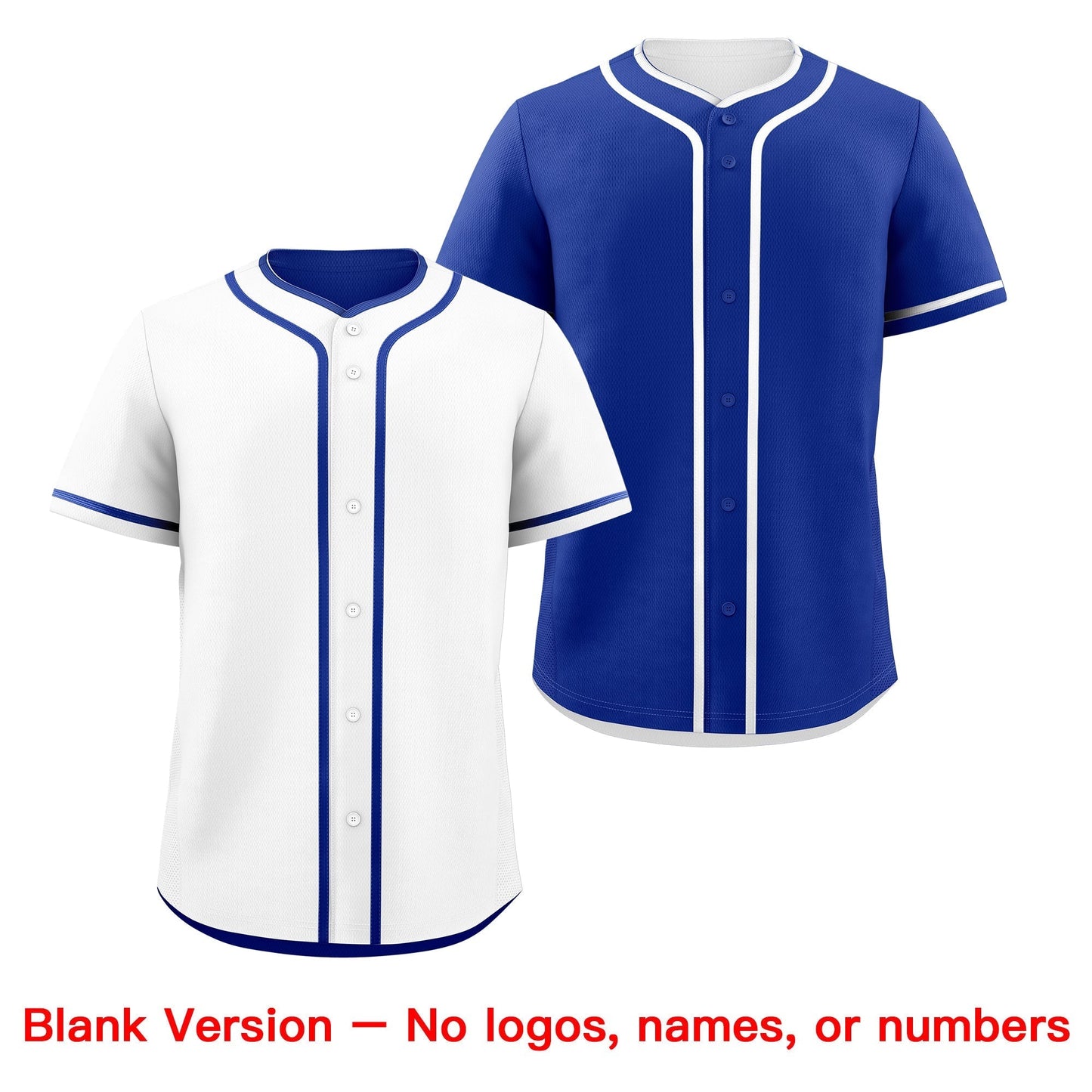 Custom Royal Blue Reversible Baseball Jersey Classic Style Add Team Name & Player Number Moisture-Wicking