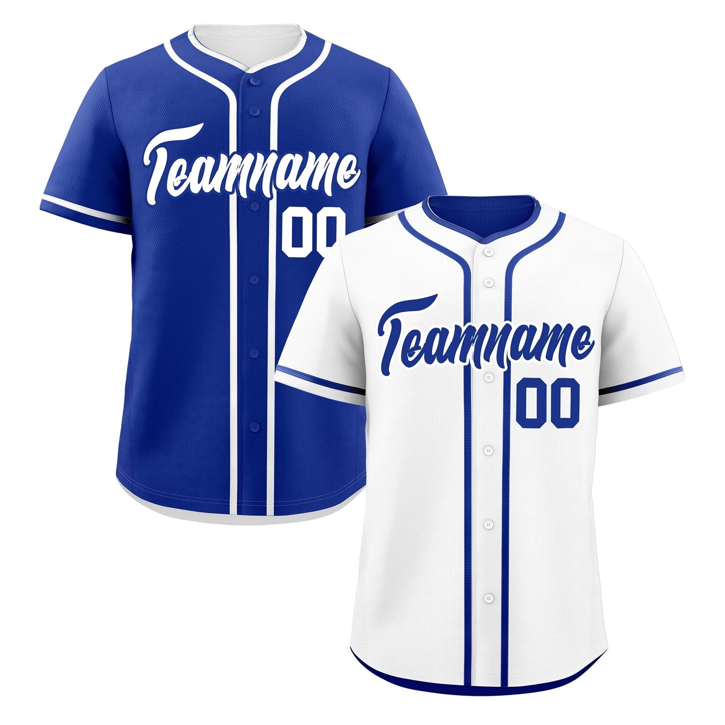 Custom Royal Blue Reversible Baseball Jersey Classic Style Add Team Name & Player Number Moisture-Wicking