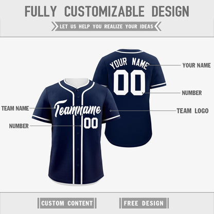 Custom White Reversible Baseball Jersey Classic Style For Youth Team Design Service