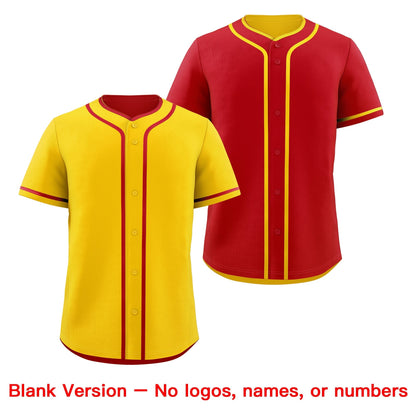 Custom Red White Reversible Baseball Jersey Classic Style For Youth Team Design Service