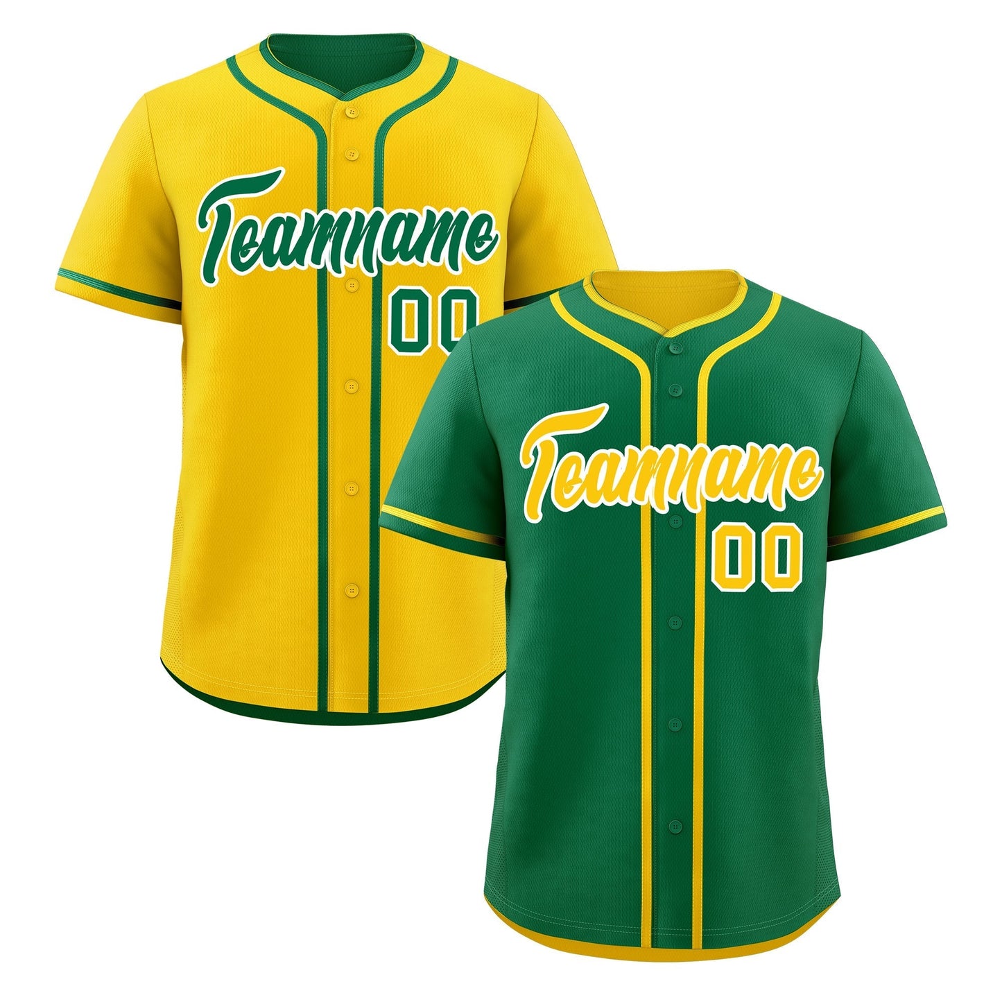 Custom Gold White Reversible Baseball Jersey Classic Style For Youth Team Design Service