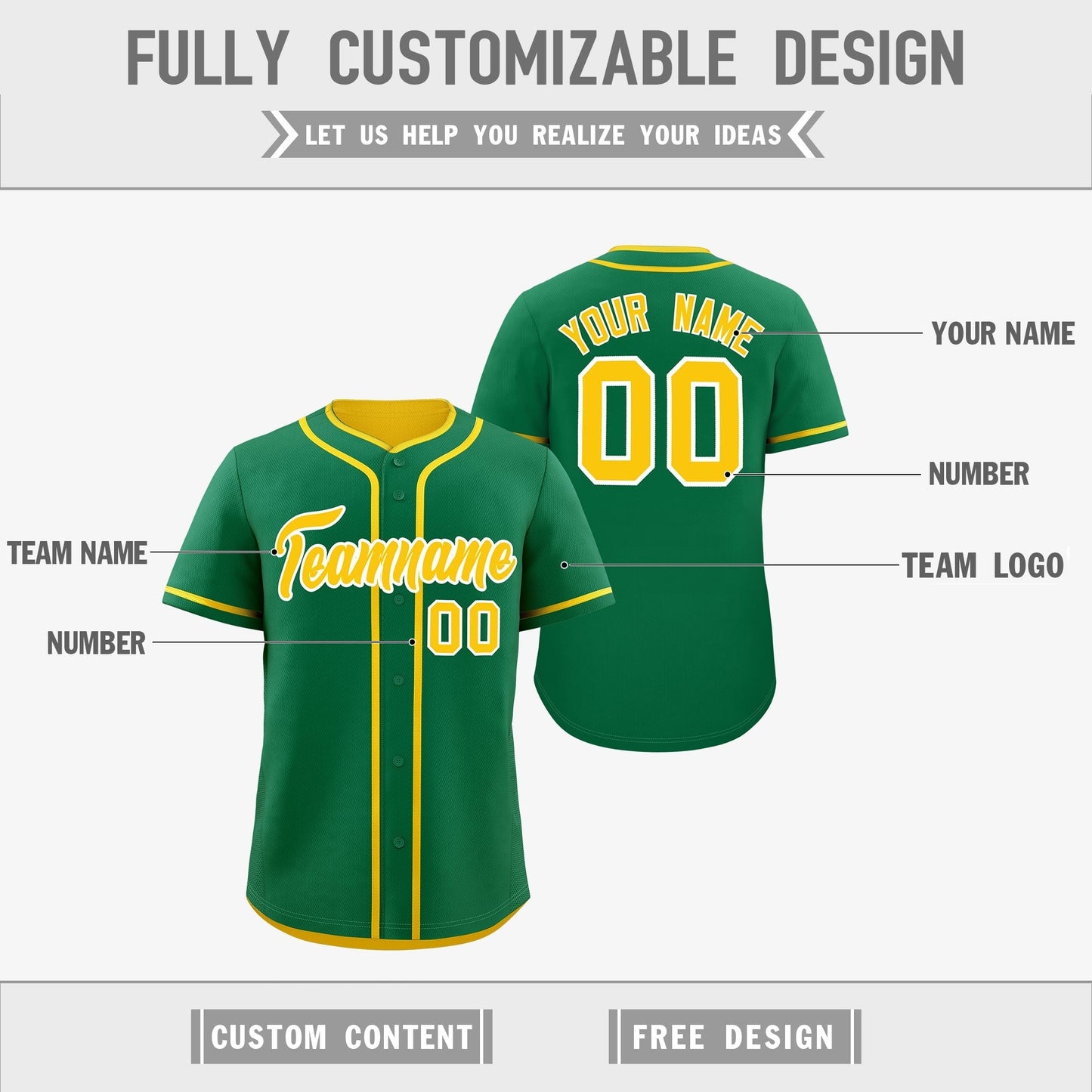 Custom Gold White Reversible Baseball Jersey Classic Style For Youth Team Design Service