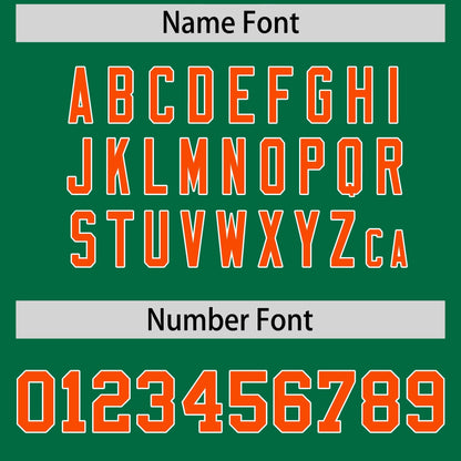 Custom Kelly Green White Reversible Baseball Jersey Classic Style Add Team Name & Player Number Moisture-Wicking