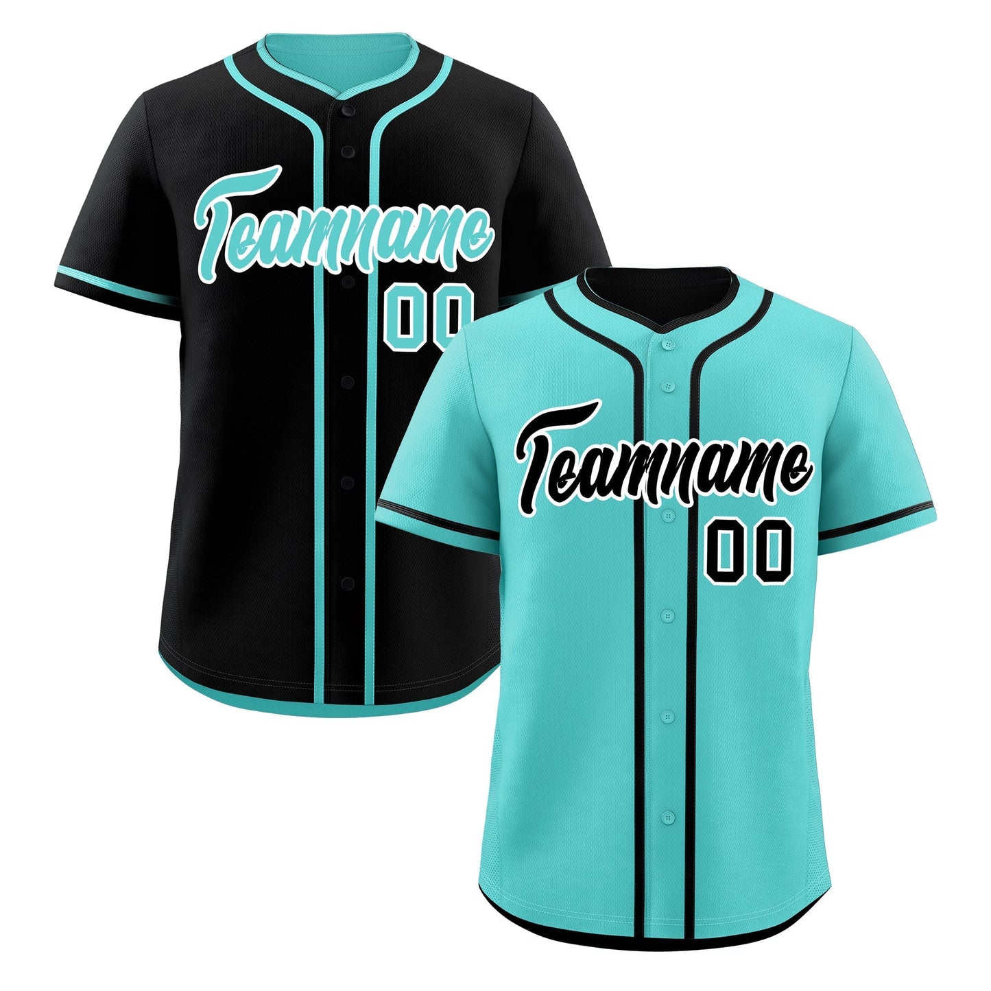 Custom Black White Reversible Baseball Jersey Classic Style For Youth Team Design Service