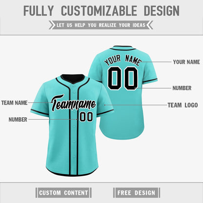 Custom Black White Reversible Baseball Jersey Classic Style For Youth Team Design Service