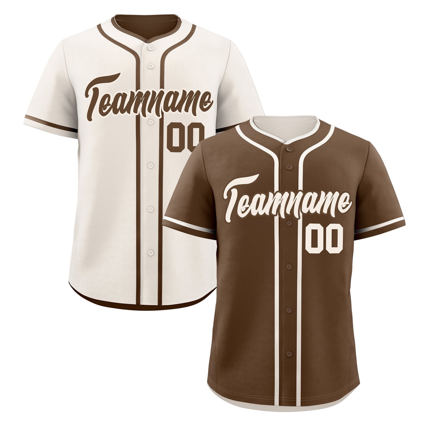 Custom Cream Reversible Baseball Jersey Classic Style For Youth Team Design Service